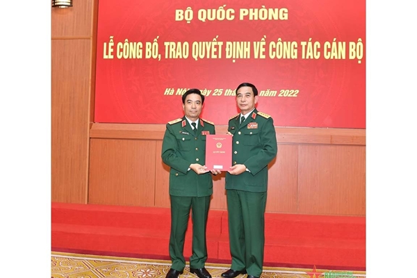 Đại tướng Phan Văn Giang chủ trì lễ công bố, trao quyết định về công tác cán bộ